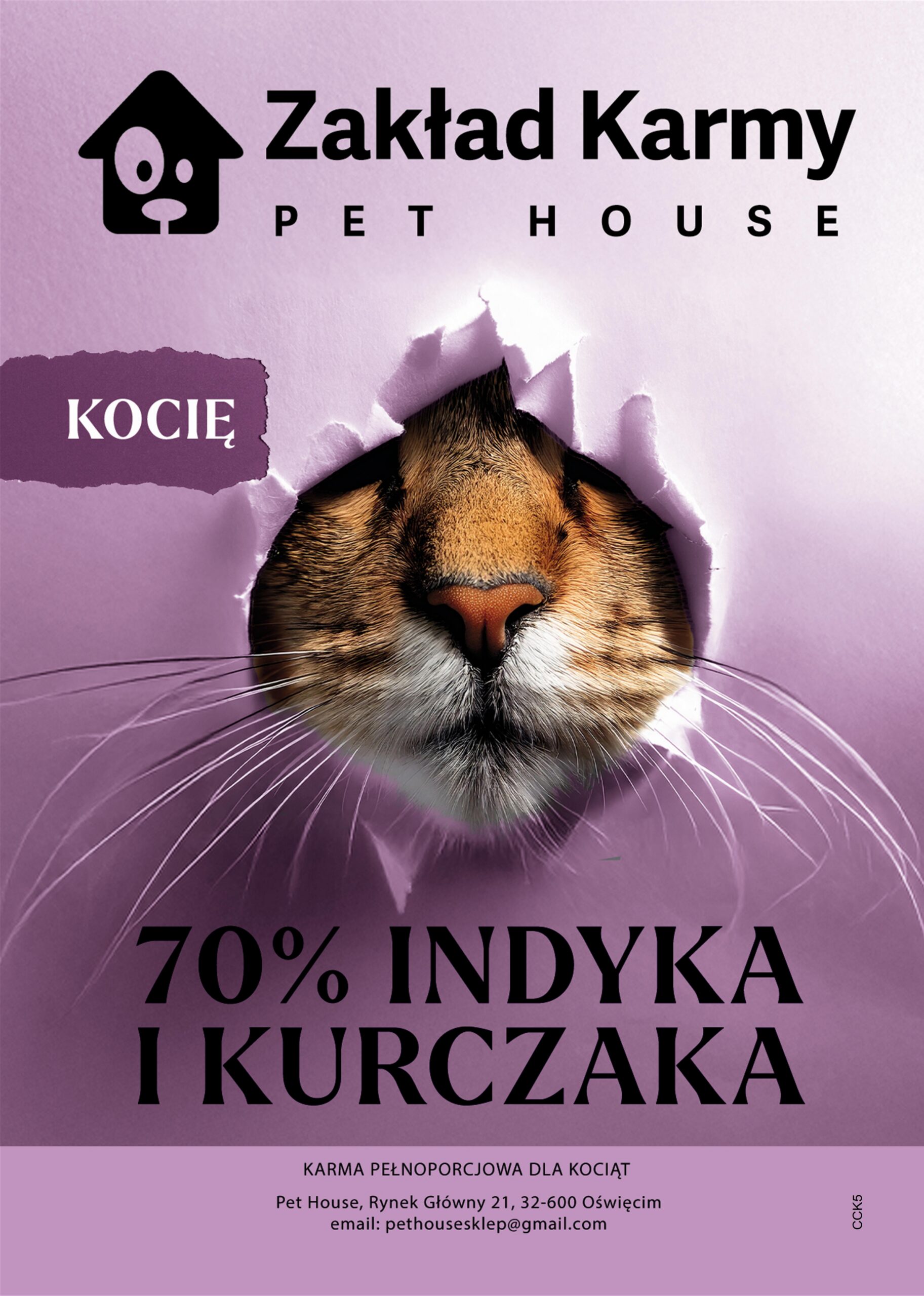 70% Indyka i kurczaka kocie