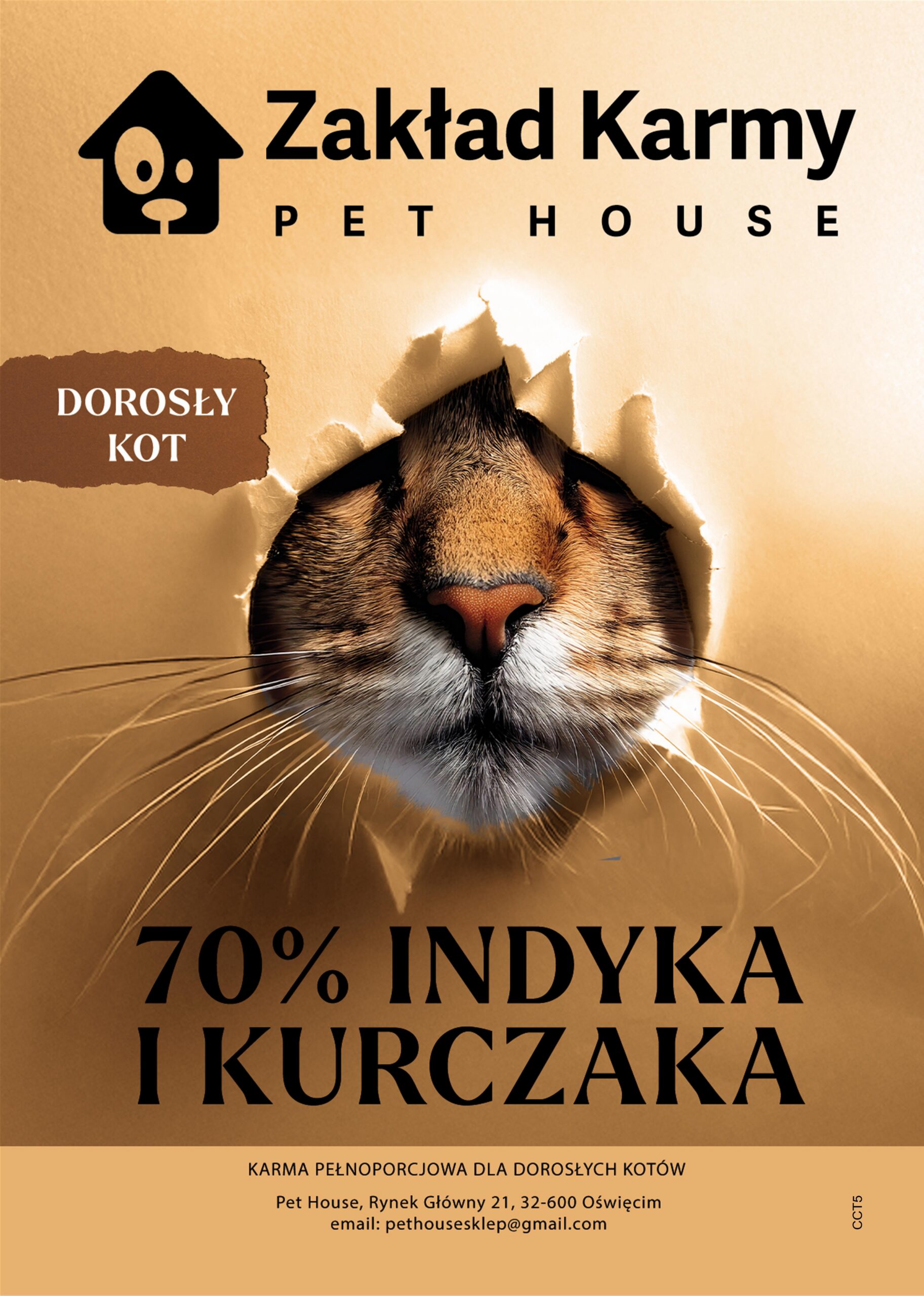 70% Indyka i kurczaka dorosły